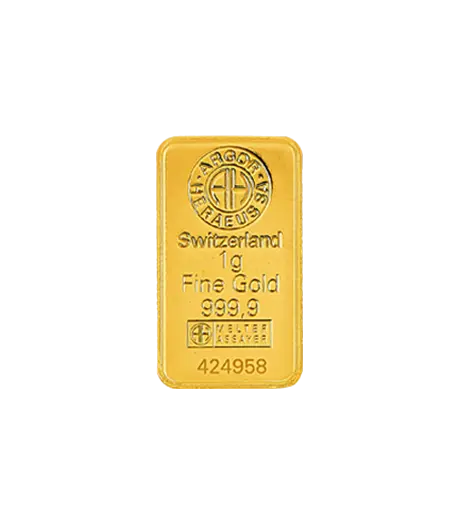 1g 克 9999 千足金(瑞士)铸造金条