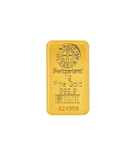 [1g_gold_Heraeus_Swiss_mint] 1g 克 9999 千足金(瑞士)铸造金条