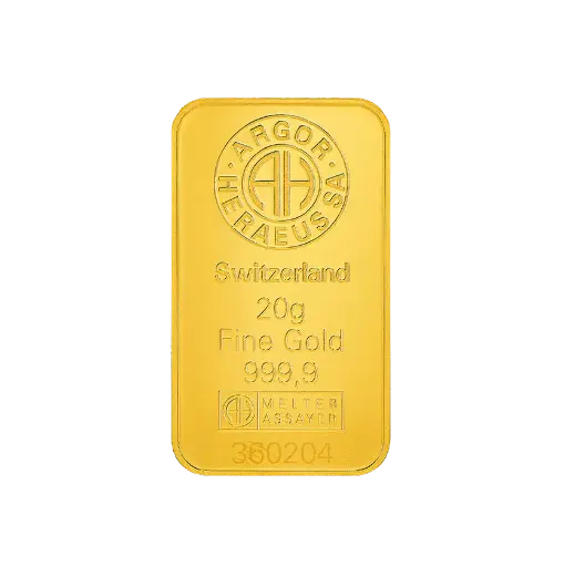 [20g_gold_Heraeus_Swiss_mint_kinebar] 20g 9999 gold - 9999 千足金(瑞士)鑄造金條 - 幻彩鐳射 Kinebar